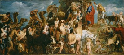 Moses Striking Water from the Rock, c.1645-50 by Jacob Jordaens